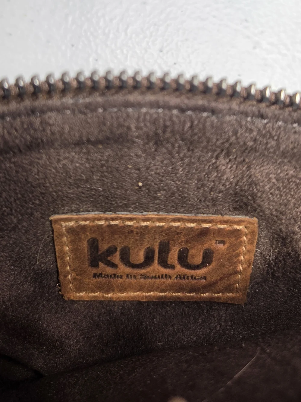Kulu South Africa Genuine Springbok Hair & Leather Tassel Clutch Pouch